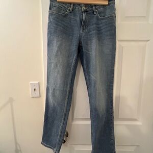 Dish denim straight leg jeans